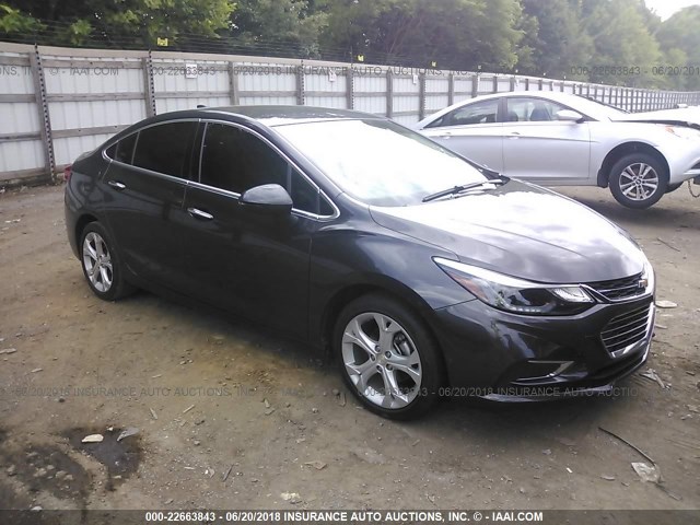 1G1BF5SM5H7230052 - 2017 CHEVROLET CRUZE PREMIER GRAY photo 1