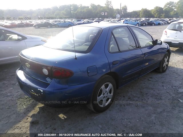 3G1JC52634S181208 - 2004 CHEVROLET CAVALIER CNG BLUE photo 4