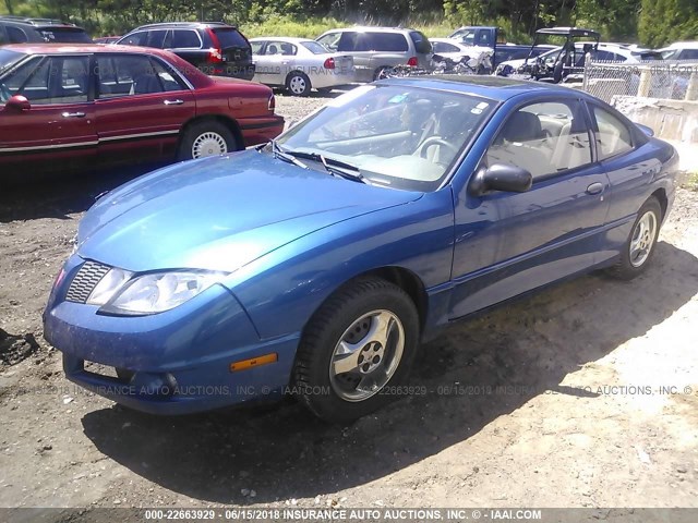 3G2JB12F15S191549 - 2005 PONTIAC SUNFIRE BLUE photo 2