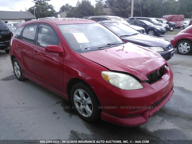 2T1KY38E23C011062 - 2003 TOYOTA COROLLA MATRIX XRS RED photo 1