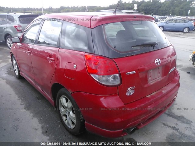 2T1KY38E23C011062 - 2003 TOYOTA COROLLA MATRIX XRS RED photo 3
