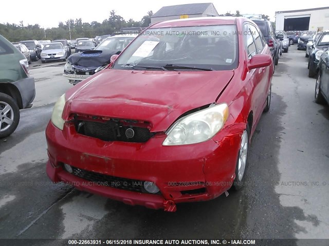 2T1KY38E23C011062 - 2003 TOYOTA COROLLA MATRIX XRS RED photo 6