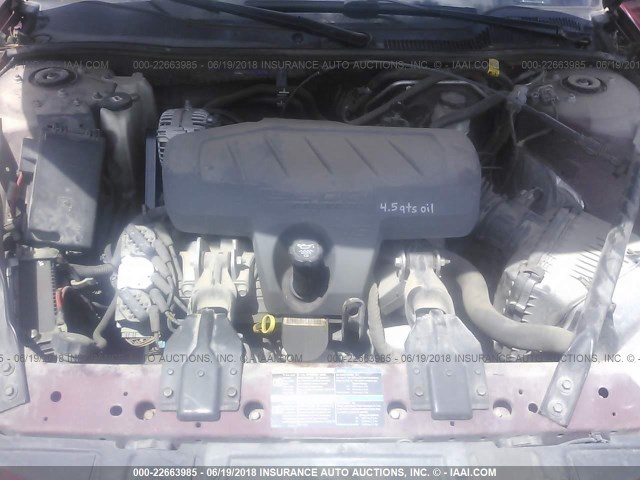 2G2WP552781178215 - 2008 PONTIAC GRAND PRIX MAROON photo 10