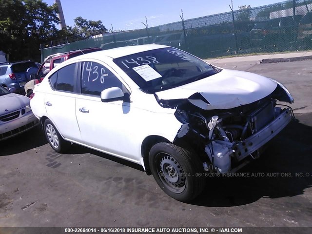 3N1CN7AP4DL855797 - 2013 NISSAN VERSA S/S PLUS/SV/SL WHITE photo 1