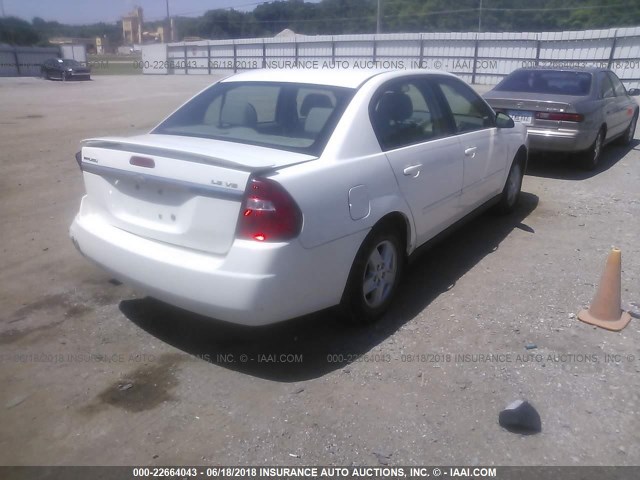 1G1ZT54895F247025 - 2005 CHEVROLET MALIBU LS თეთრი ფოტო 4