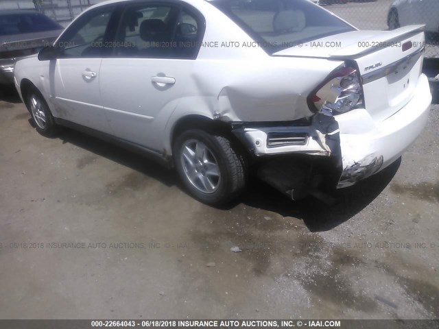 1G1ZT54895F247025 - 2005 CHEVROLET MALIBU LS თეთრი ფოტო 6