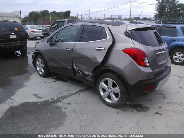 KL4CJFSB2FB036646 - 2015 BUICK ENCORE CONVENIENCE GRAY photo 3