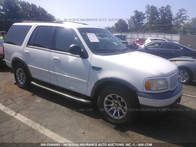 1FMRU15WX1LA46378 - 2001 FORD EXPEDITION XLT WHITE photo 1