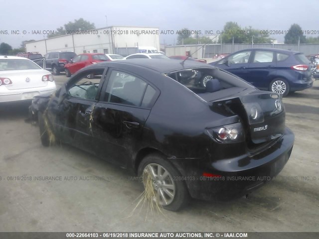 JM1BK32F181790467 - 2008 MAZDA 3 I BLACK photo 3