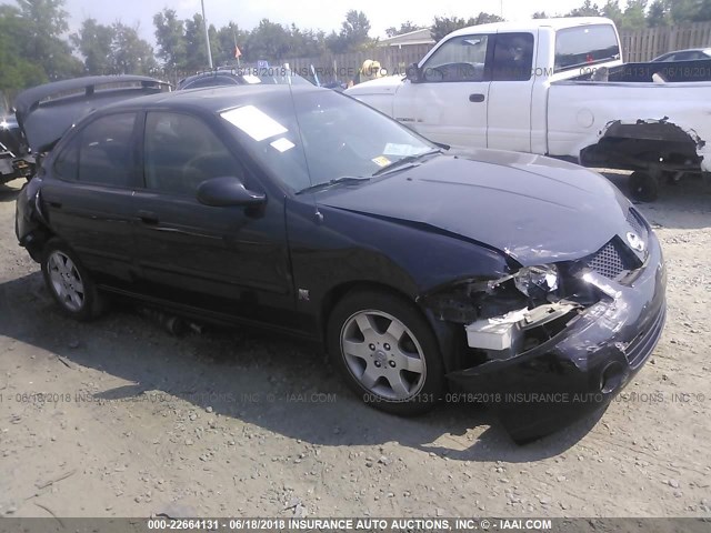 3N1AB51AX4L484600 - 2004 NISSAN SENTRA 2.5S BLACK photo 1