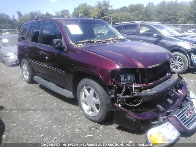 1GKDT13SX72249632 - 2007 GMC ENVOY MAROON photo 1