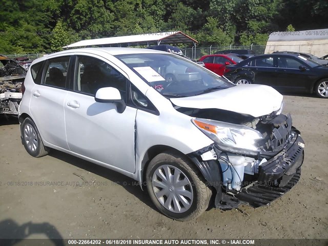 3N1CE2CP3EL437443 - 2014 NISSAN VERSA NOTE S/S PLUS/SV/SL WHITE photo 1