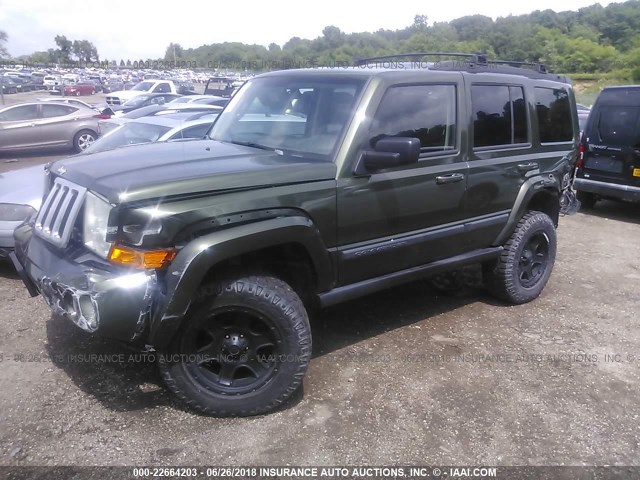 1J8HG48K38C154734 - 2008 JEEP COMMANDER SPORT Grün Foto 2