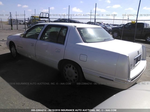 1G6KF5498VU231146 - 1997 CADILLAC DEVILLE CONCOURS CREAM photo 3