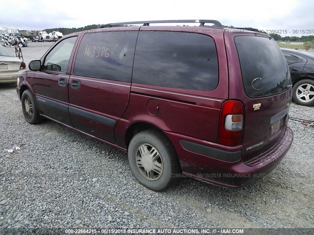 1GNDV23E55D124259 - 2005 CHEVROLET VENTURE LS RED photo 3