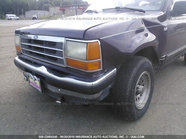 1FMDU34XXPUD63631 - 1993 FORD EXPLORER BURGUNDY photo 6