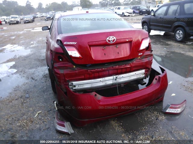 4T1BF3EK0AU506050 - 2010 TOYOTA CAMRY SE/LE/XLE RED photo 6