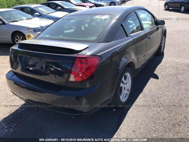 1G8AW12F34Z154448 - 2004 SATURN ION LEVEL 3 BLACK photo 4
