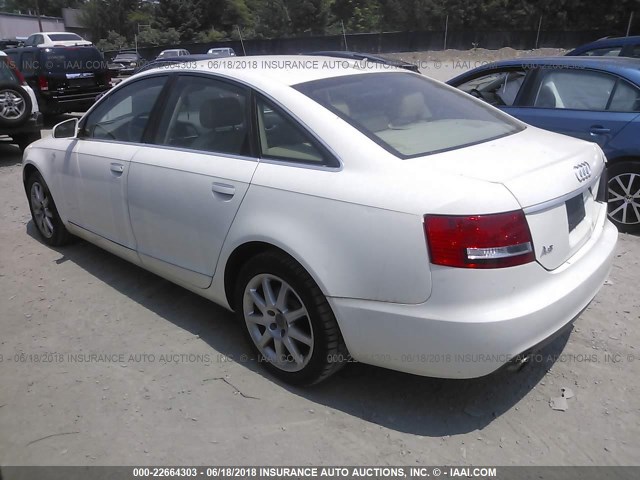 WAUDG74F85N086847 - 2005 AUDI A6 3.2 QUATTRO WHITE photo 3