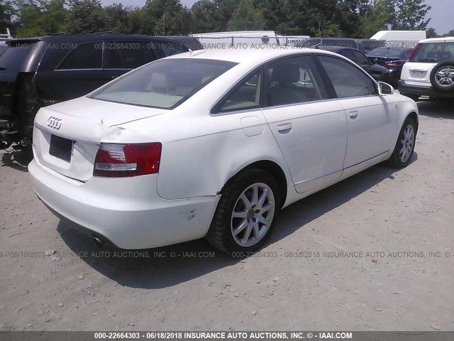 WAUDG74F85N086847 - 2005 AUDI A6 3.2 QUATTRO WHITE photo 4