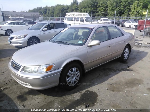 4T1BG22KX1U078435 - 2001 TOYOTA CAMRY CE/LE/XLE TAN photo 2