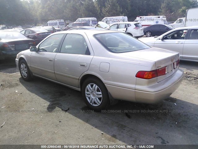 4T1BG22KX1U078435 - 2001 TOYOTA CAMRY CE/LE/XLE TAN photo 3
