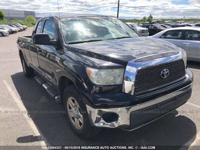 5TFCV54137X001191 - 2007 TOYOTA TUNDRA DOUBLE CAB SR5 BLACK photo 1