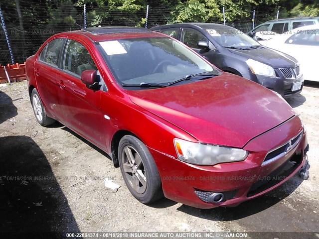 JA3AU26U48U005655 - 2008 MITSUBISHI LANCER ES RED photo 1