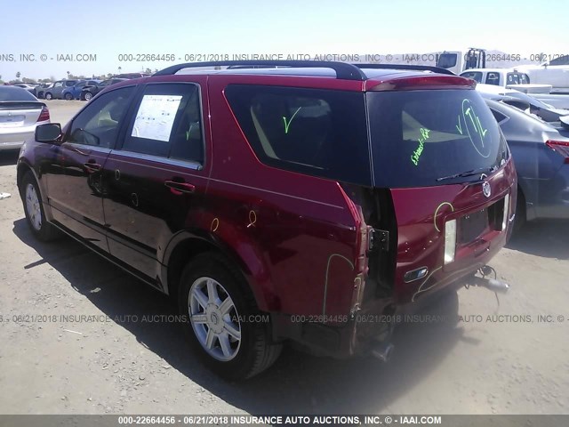 1GYDE637X40136022 - 2004 CADILLAC SRX RED photo 3