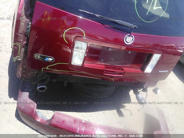 1GYDE637X40136022 - 2004 CADILLAC SRX RED photo 6