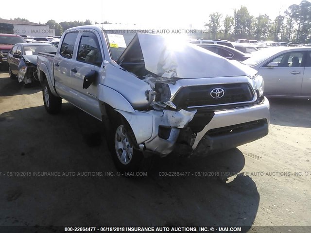 5TFJX4GN4DX015378 - 2013 TOYOTA TACOMA DOUBLE CAB ვერცხლისფერი ფოტო 6