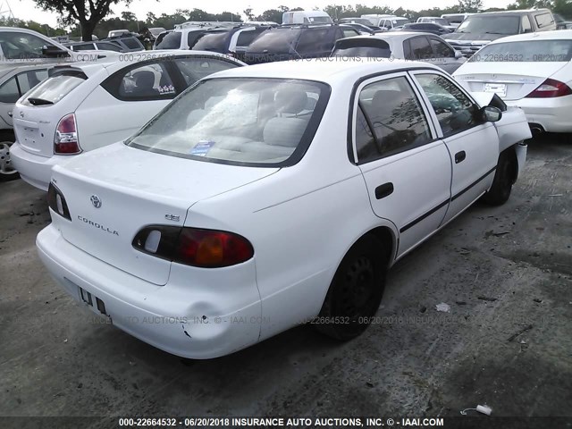 2T1BR12E5XC136167 - 1999 TOYOTA COROLLA VE/CE/LE WHITE photo 4