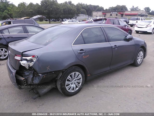 4T1BF1FK0CU549356 - 2012 TOYOTA CAMRY SE/LE/XLE GRAY photo 4