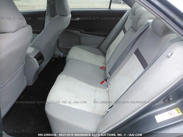 4T1BF1FK0CU549356 - 2012 TOYOTA CAMRY SE/LE/XLE GRAY photo 8