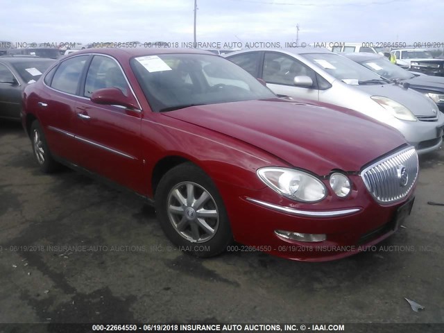2G4WC582281141216 - 2008 BUICK LACROSSE CX RED photo 1