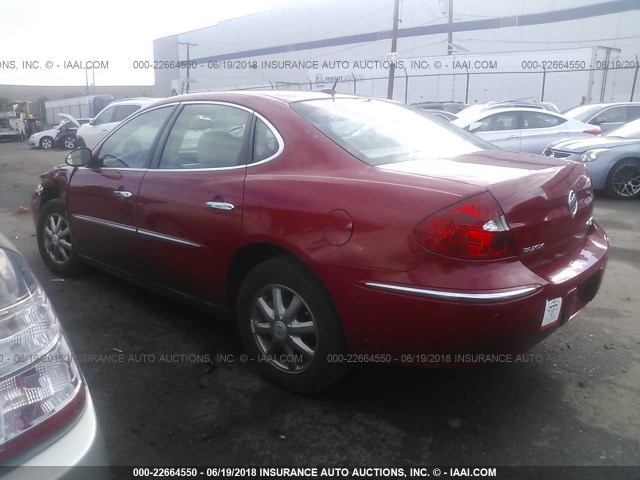 2G4WC582281141216 - 2008 BUICK LACROSSE CX RED photo 3