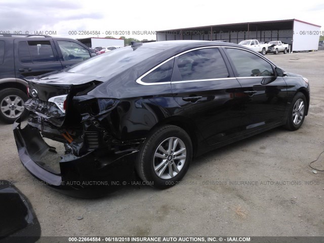 5NPE24AA8FH145054 - 2015 HYUNDAI SONATA ECO BLACK photo 4