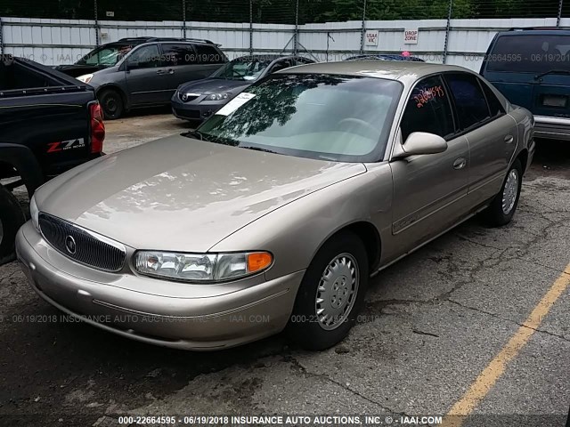 2G4WY55J811233756 - 2001 BUICK CENTURY LIMITED TAN photo 2