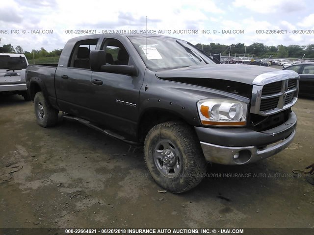 3D7KS19D56G234675 - 2006 DODGE RAM 1500 GRAY photo 1