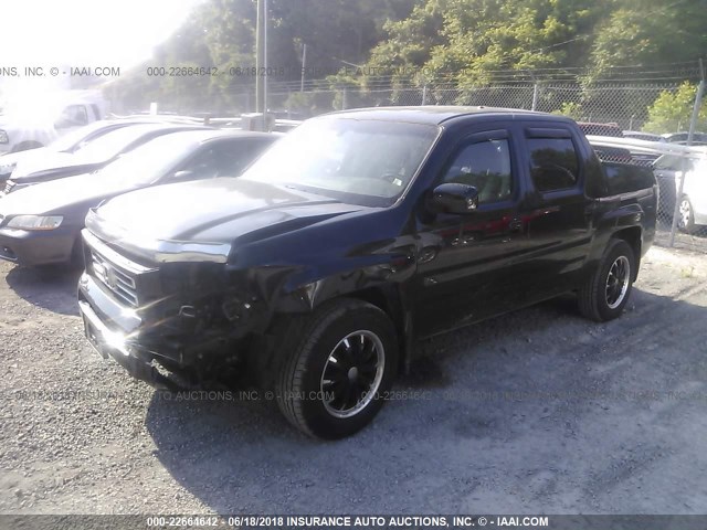 2HJYK16577H504634 - 2007 HONDA RIDGELINE RTL BLACK photo 2