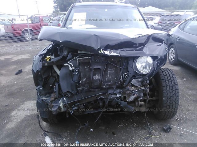 1J8GL38K16W100068 - 2006 JEEP LIBERTY RENEGADE 黑色 照片 6