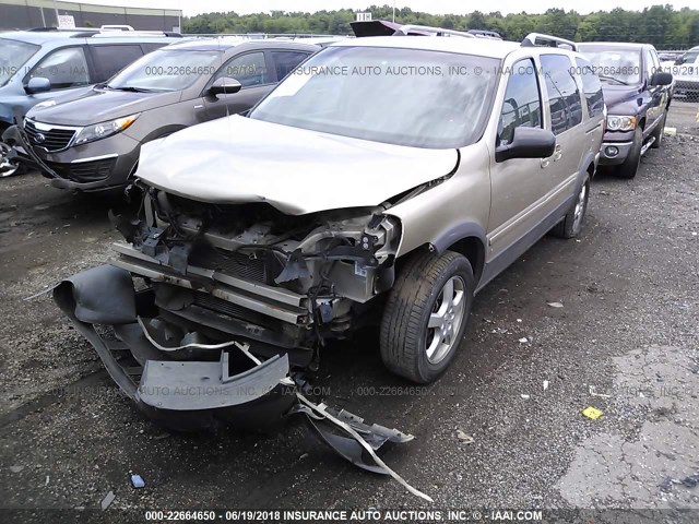 1GMDV33L36D182350 - 2006 PONTIAC MONTANA SV6 GOLD photo 2