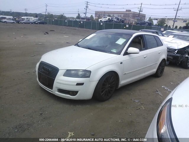 WAUNF78P66A021319 - 2006 AUDI A3 2.0 PREMIUM WHITE photo 2