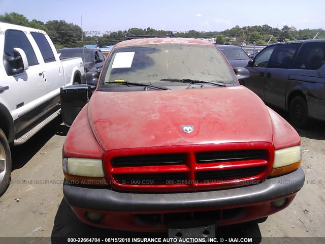 1D7HL38X53S120033 - 2003 DODGE DAKOTA QUAD SPORT RED photo 6