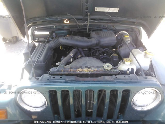 1J4FY29P9VP528045 - 1997 JEEP WRANGLER / TJ SE GREEN photo 10