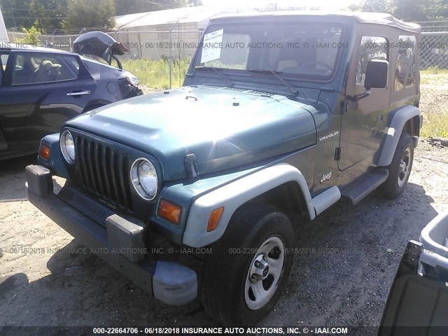 1J4FY29P9VP528045 - 1997 JEEP WRANGLER / TJ SE GREEN photo 2