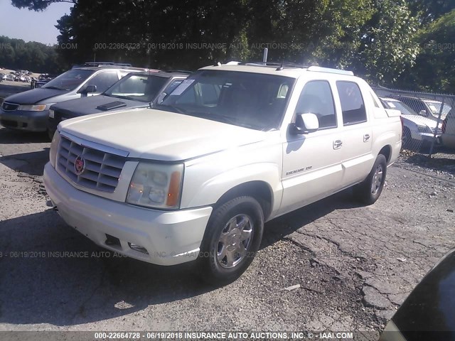 3GYEK62N45G180611 - 2005 CADILLAC ESCALADE EXT WHITE photo 2