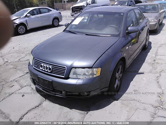 WAULC68E85A014038 - 2005 AUDI A4 1.8T QUATTRO/SPECIAL GRAY photo 2