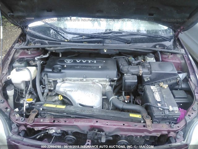 JTKDE177950029069 - 2005 TOYOTA SCION TC 栗色 照片 10