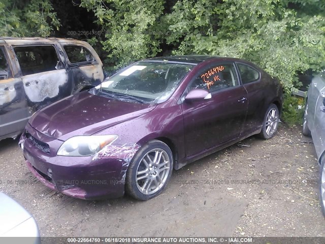 JTKDE177950029069 - 2005 TOYOTA SCION TC 栗色 照片 2